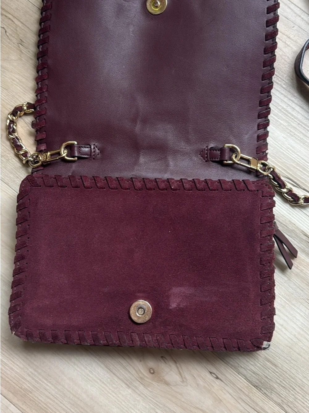 Tory Burch rich burgundy